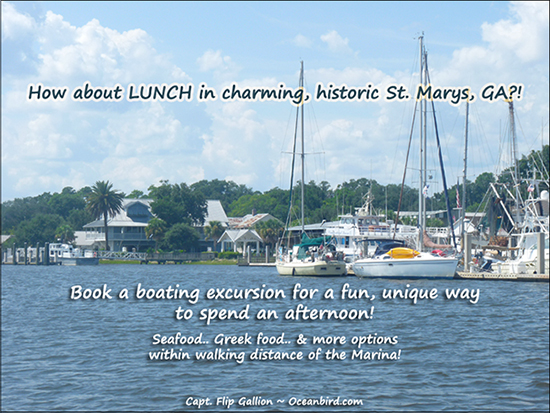 Lunch in St. Marys, Georgia - a fun excursion!